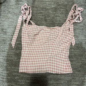 Reformation Gingham Top
